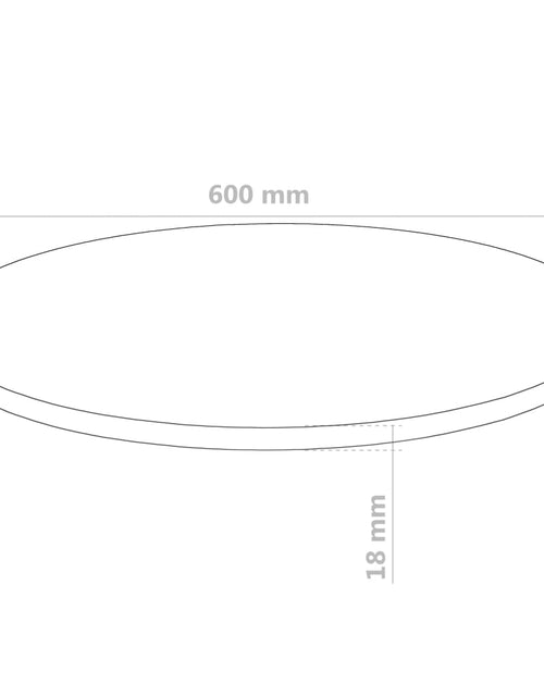 Загрузите изображение в средство просмотра галереи, Blat de masă rotund, MDF, 600 x 18 mm - Lando
