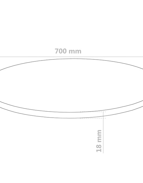 Загрузите изображение в средство просмотра галереи, Blat de masă din MDF, rotund, 700 x 18 mm - Lando
