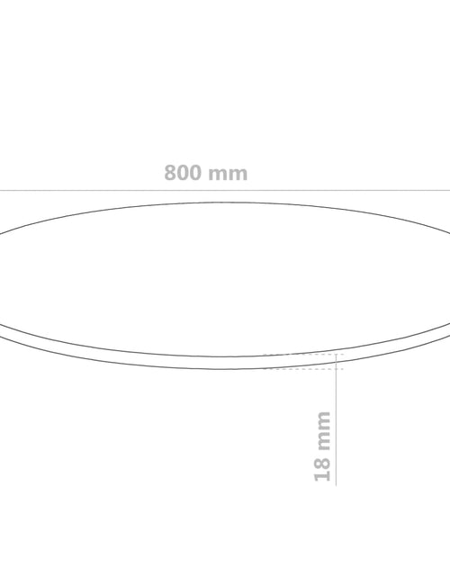 Загрузите изображение в средство просмотра галереи, Blat de masă rotund, MDF, 800 x 18 mm - Lando
