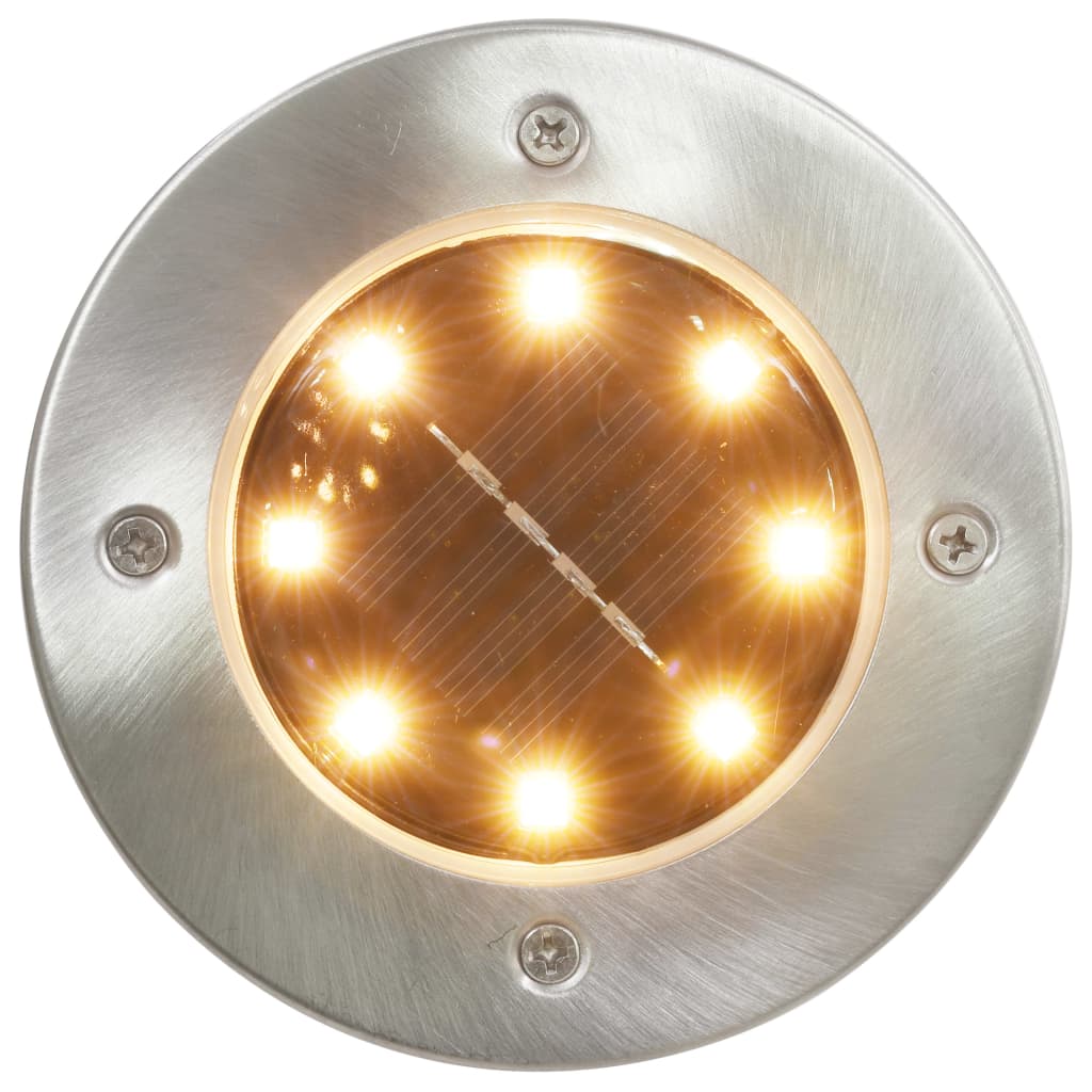 Lumini solare pentru sol, 8 buc., LED, alb cald Lando - Lando