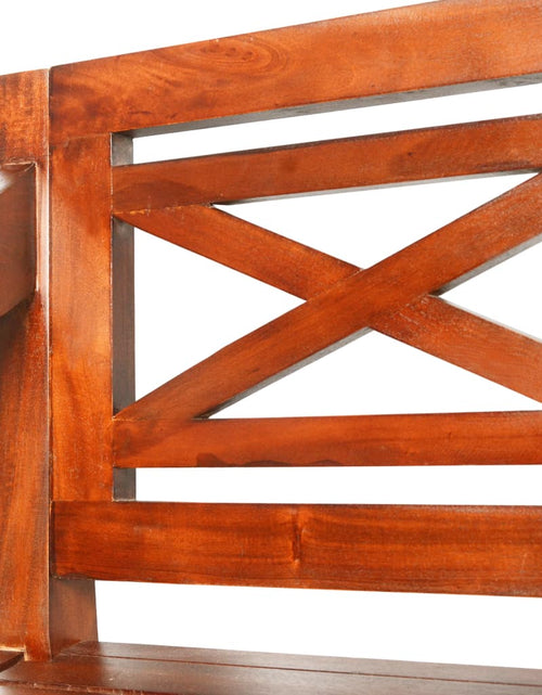 Загрузите изображение в средство просмотра галереи, Bancă Batavia, maro închis, 98 cm, lemn masiv mahon - Lando
