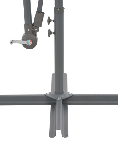 Încărcați imaginea în vizualizatorul Galerie, Umbrelă suspendată cu stâlp din aluminiu, 300 cm, antracit Lando - Lando
