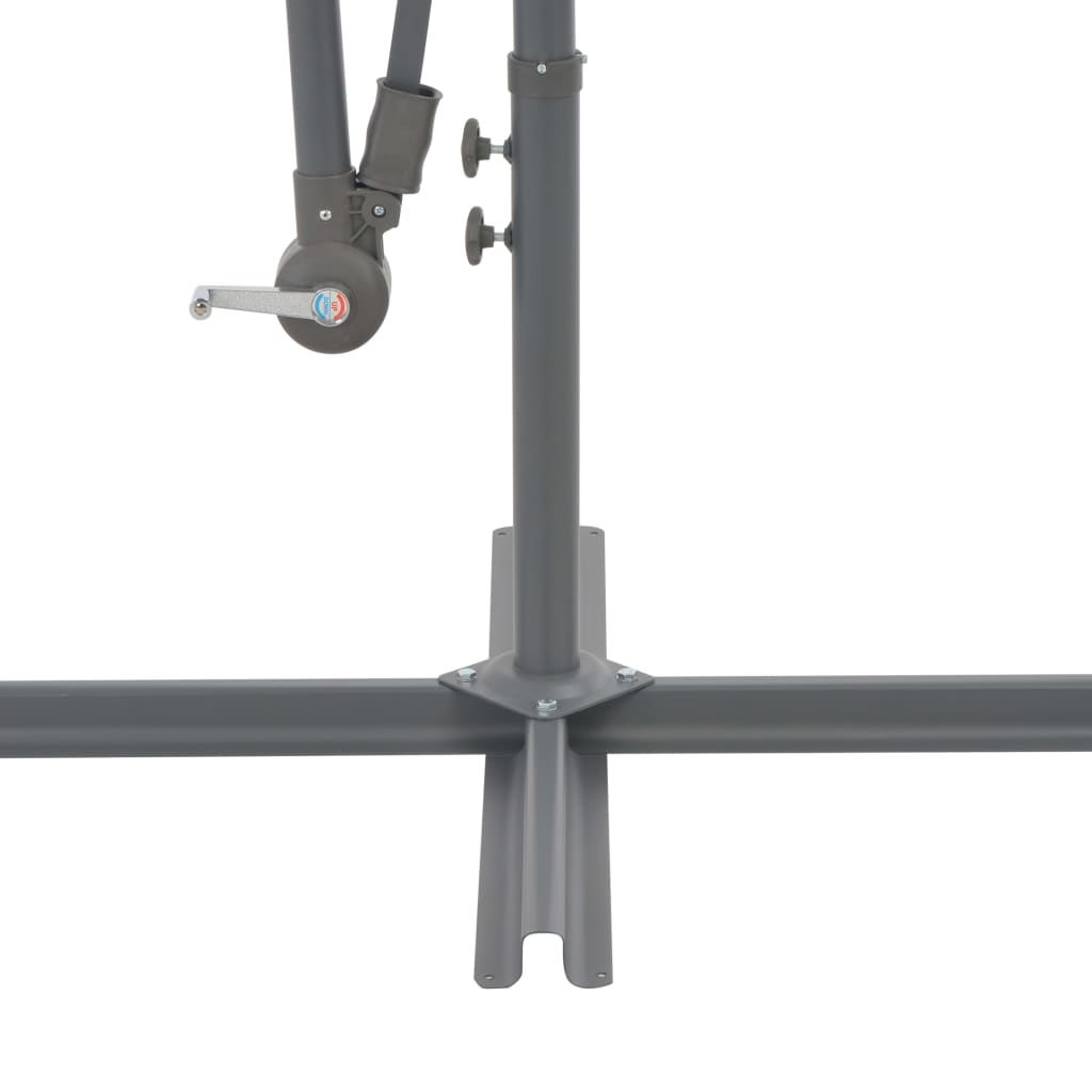 Umbrelă suspendată cu stâlp din aluminiu, 300 cm, antracit Lando - Lando
