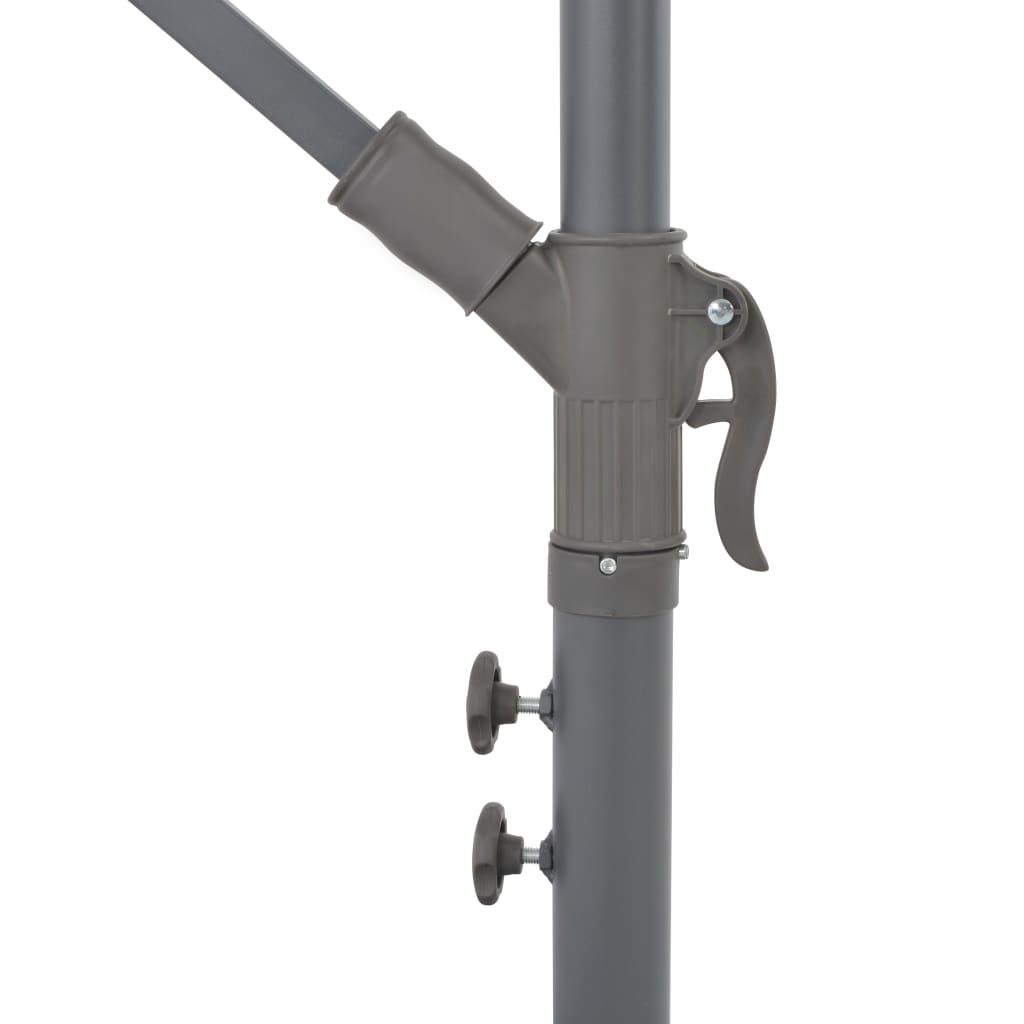 Umbrelă suspendată cu stâlp din aluminiu, 300 cm, antracit Lando - Lando