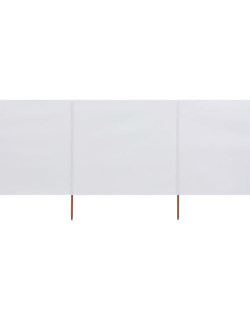 Загрузите изображение в средство просмотра галереи, Paravan anti-vânt cu 3 panouri, alb, 400 x 120 cm, textil Lando - Lando
