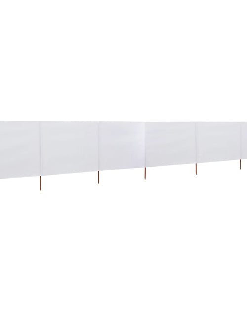Încărcați imaginea în vizualizatorul Galerie, Paravan anti-vânt cu 6 panouri, alb, 800 x 80 cm, textil Lando - Lando
