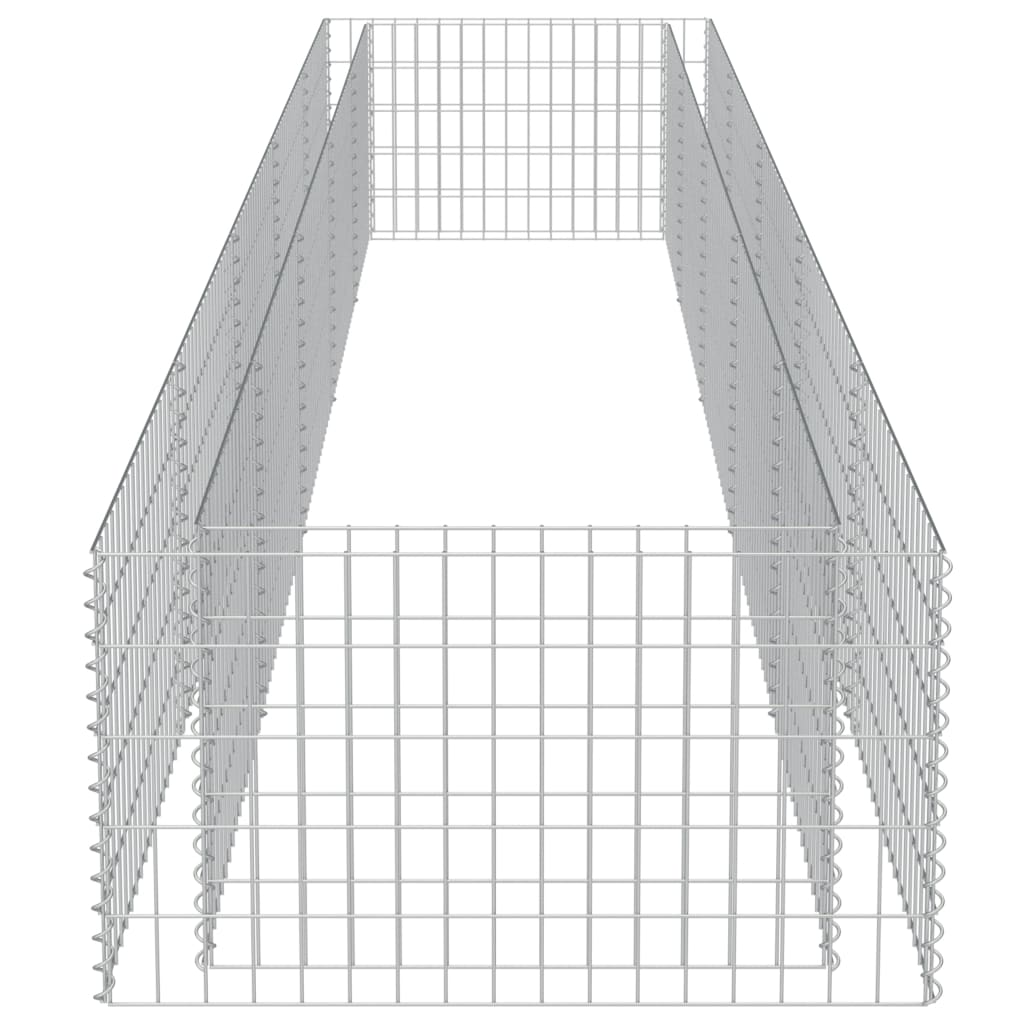 Strat înălțat gabion, 450 x 90 x 50 cm, oțel galvanizat Lando - Lando