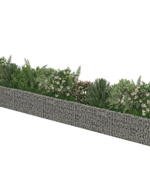 Загрузите изображение в средство просмотра галереи, Strat înălțat gabion, 450 x 50 x 50 cm, oțel galvanizat - Lando
