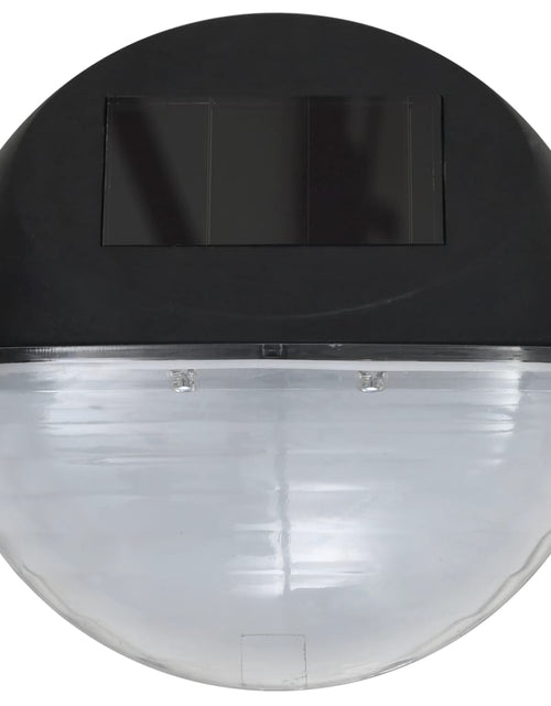 Încărcați imaginea în vizualizatorul Galerie, Lămpi solare de exterior cu LED-uri, 12 buc., negru, rotund Lando - Lando
