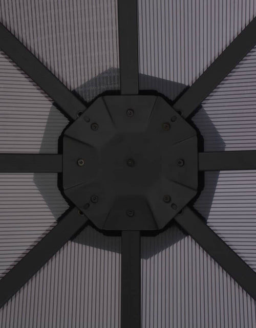 Загрузите изображение в средство просмотра галереи, Pavilion cu acoperiș, negru, 3 x 3 m, aluminiu Lando - Lando
