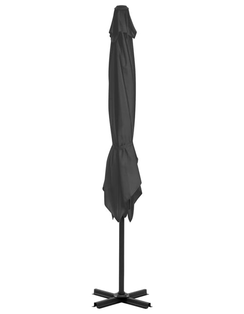 Încărcați imaginea în vizualizatorul Galerie, Umbrelă suspendată cu stâlp din aluminiu, antracit, 250x250 cm - Lando

