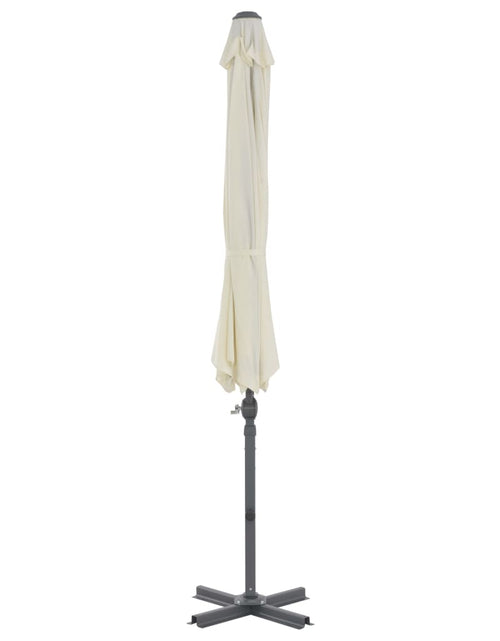 Încărcați imaginea în vizualizatorul Galerie, Umbrelă suspendată cu stâlp din aluminiu, nisipiu, 300 cm Lando - Lando
