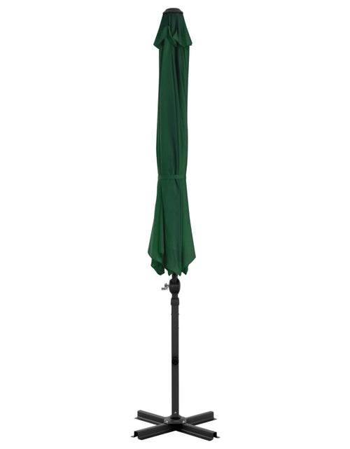 Încărcați imaginea în vizualizatorul Galerie, Umbrelă suspendată cu stâlp din aluminiu, verde, 300 cm Lando - Lando
