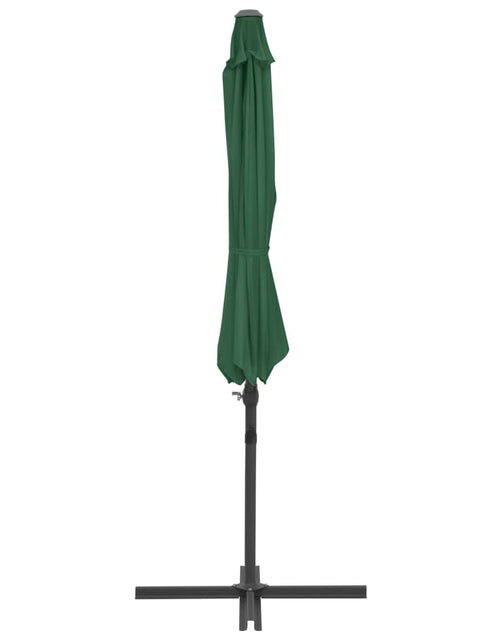Загрузите изображение в средство просмотра галереи, Umbrelă suspendată cu stâlp din oțel, verde, 300 cm - Lando
