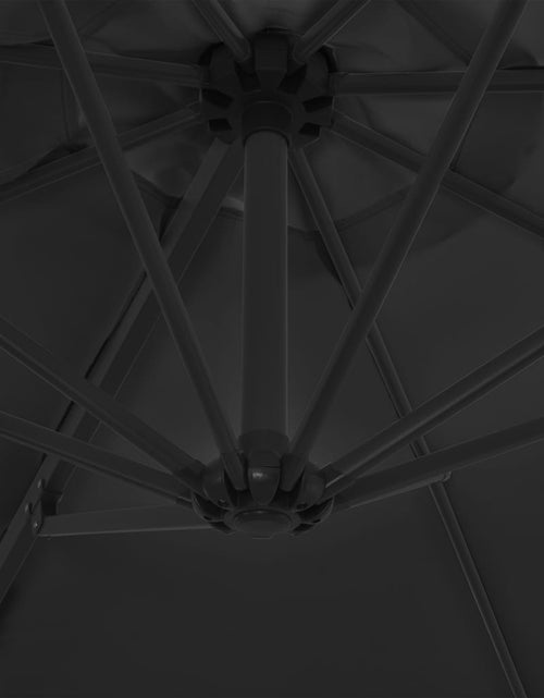 Загрузите изображение в средство просмотра галереи, Umbrelă suspendată cu stâlp din oțel, antracit, 300 cm Lando - Lando
