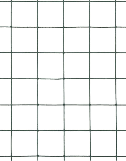 Загрузите изображение в средство просмотра галереи, Plasă de sârmă găini, verde, 10 x 0,5 m, oțel cu înveliș PVC Lando - Lando
