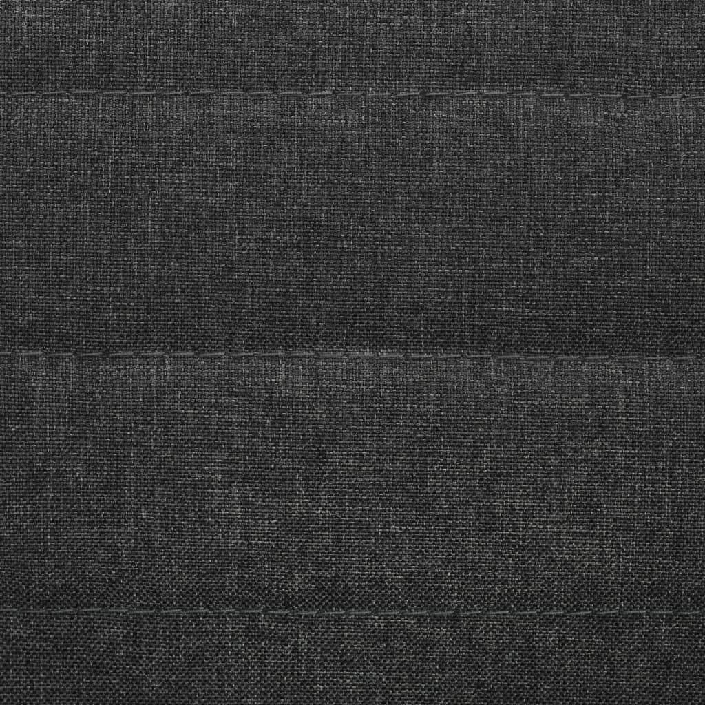 Scaune de sufragerie, 6 buc., gri închis, material textil - Lando