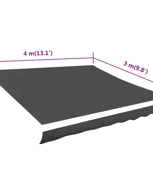 Загрузите изображение в средство просмотра галереи, Pânză de copertină, antracit, 400 x 300 cm - Lando
