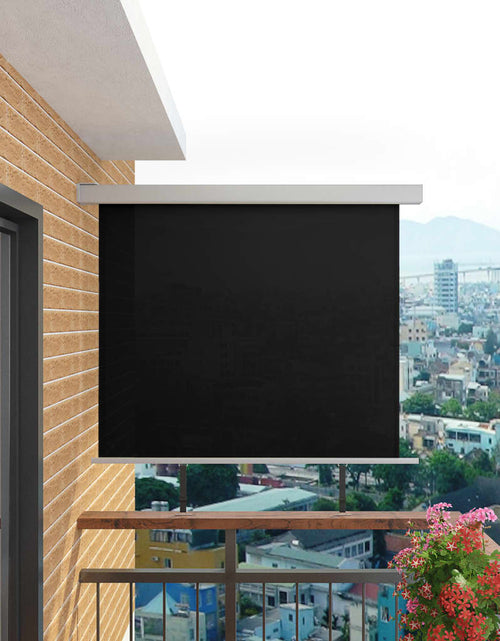 Încărcați imaginea în vizualizatorul Galerie, Copertină laterală multifuncțională balcon, negru, 150x200 cm Lando - Lando
