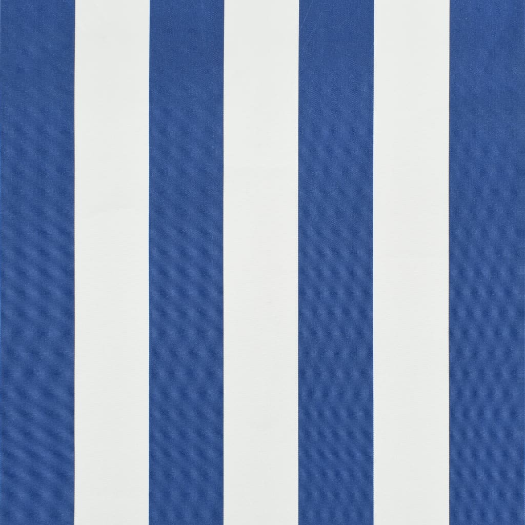 Copertină de bistro, albastru și alb, 400 x 120 cm - Lando
