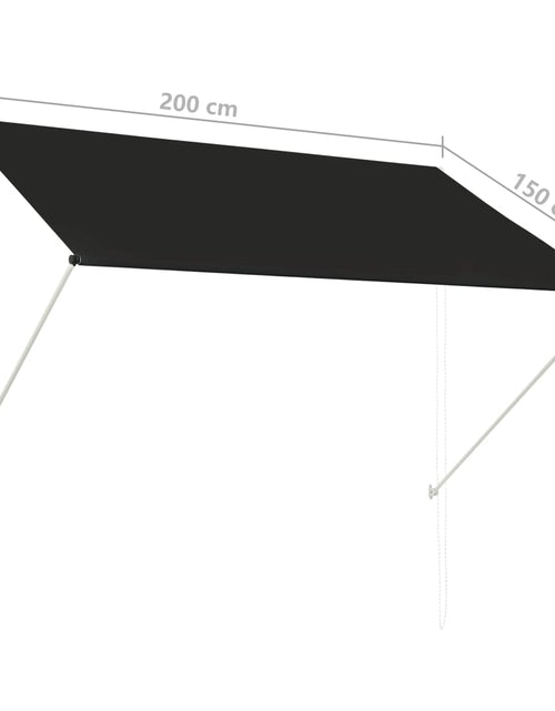 Загрузите изображение в средство просмотра галереи, Copertină retractabilă, antracit, 200 x 150 cm - Lando
