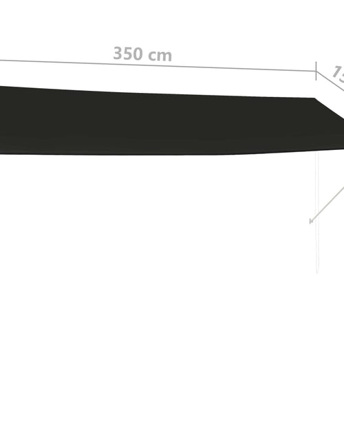 Загрузите изображение в средство просмотра галереи, Copertină retractabilă, antracit, 350 x 150 cm Lando - Lando
