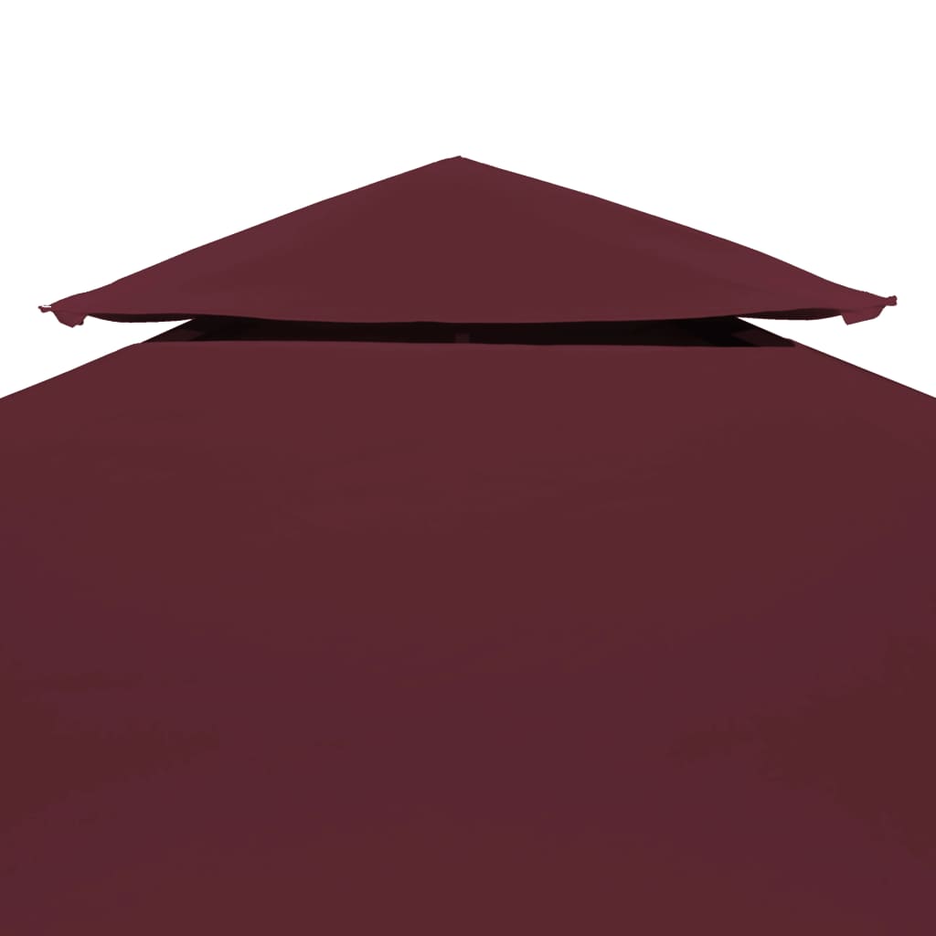 Acoperiș de pavilion, 2 niveluri, roșu bordo, 4x3 m, 310 g/m² Lando - Lando