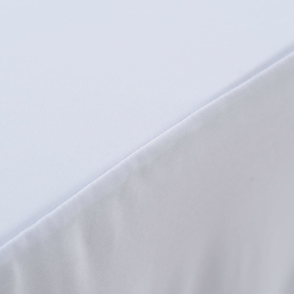 Huse elastice de masă lungi, 2 buc., alb, 120 x 60,5 x 74 cm Lando - Lando