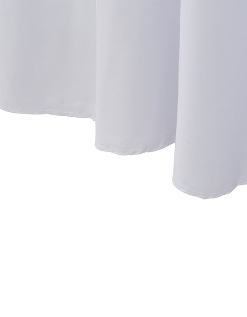 Încărcați imaginea în vizualizatorul Galerie, Huse elastice de masă cu fustă, 2 buc., alb, 243x76x74 cm Lando - Lando
