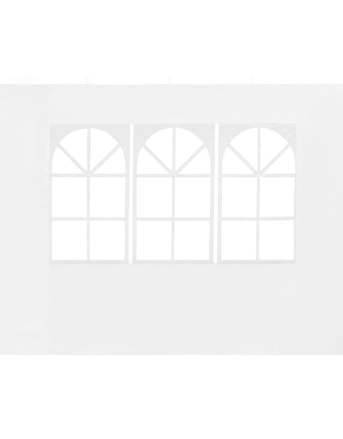Загрузите изображение в средство просмотра галереи, Perete lateral cort petrecere, 2 buc, alb, PE, cu fereastră - Lando
