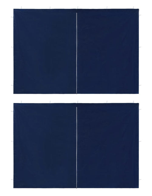 Загрузите изображение в средство просмотра галереи, Perete lateral cort petrecere, 2 buc., albastru, PE, cu fermoar Lando - Lando
