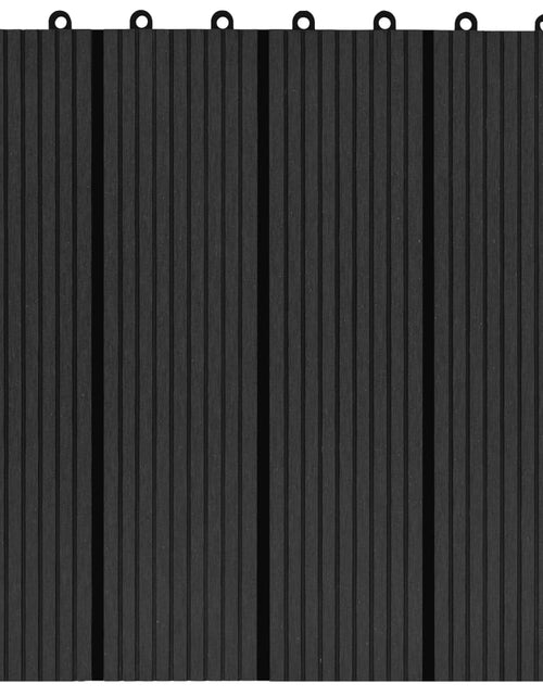 Încărcați imaginea în vizualizatorul Galerie, Plăci de pardoseală 11 buc, negru, 30 x 30 cm ,WPC, 1 mp Lando - Lando
