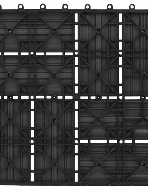Загрузите изображение в средство просмотра галереи, Plăci de pardoseală 11 buc, negru, 30 x 30 cm, WPC, 1 mp Lando - Lando
