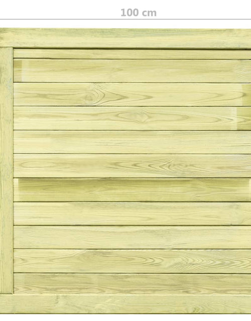 Încărcați imaginea în vizualizatorul Galerie, Poartă de grădină, 100 x 100 cm, lemn de pin tratat Lando - Lando
