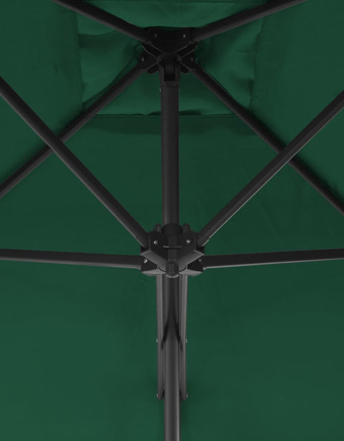 Încărcați imaginea în vizualizatorul Galerie, Umbrelă de soare de exterior, stâlp din oțel, verde, 250x250 cm Lando - Lando

