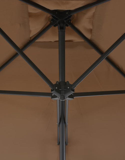 Загрузите изображение в средство просмотра галереи, Umbrelă de soare de exterior, stâlp din oțel, gri taupe, 300 cm Lando - Lando
