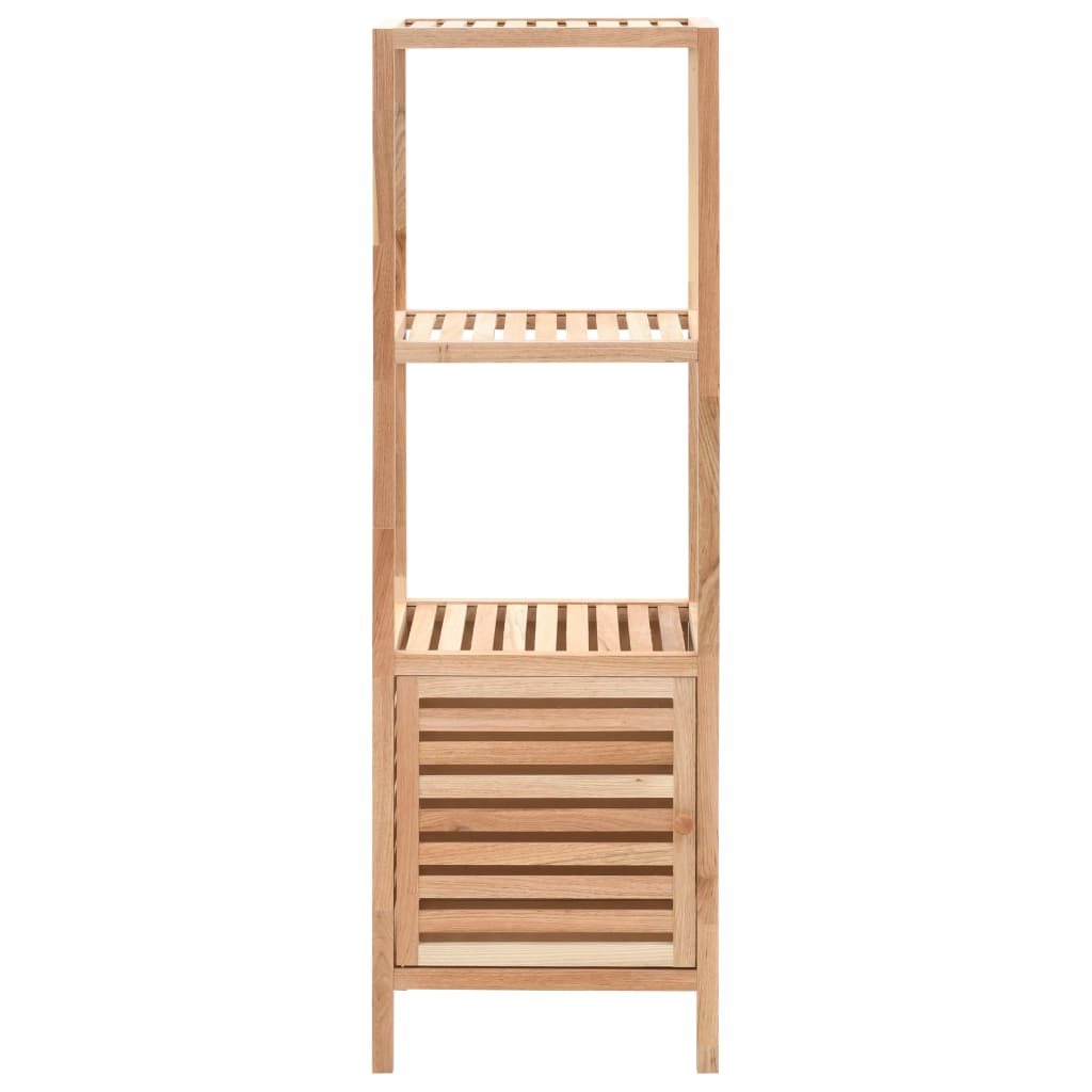 Dulap depozitare baie, 39,5x35,5x123 cm, lemn de nuc masiv - Lando