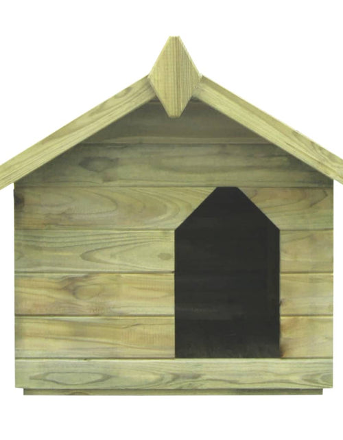 Загрузите изображение в средство просмотра галереи, Cușcă de câine grădină, acoperiș detașabil, lemn de pin tratat - Lando
