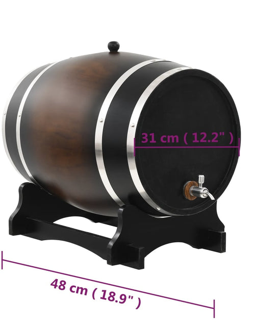 Загрузите изображение в средство просмотра галереи, Butoi de vin cu robinet, 35 L, lemn masiv de pin Lando - Lando
