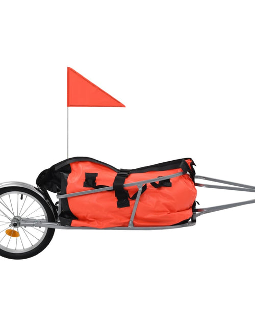 Încărcați imaginea în vizualizatorul Galerie, Remorcă de bicicletă pentru bagaje cu sac, portocaliu și negru Lando - Lando

