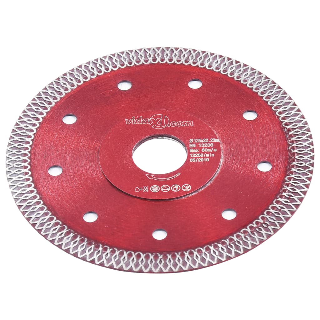 Disc diamantat de tăiere cu găuri oțel, 125 mm - Lando