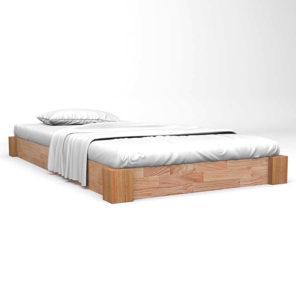 Cadru de pat, 120 x 200 cm, lemn masiv de stejar - Lando