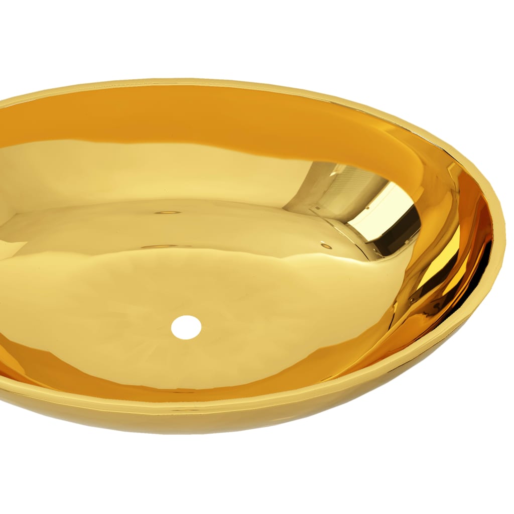 Chiuvetă, auriu, 40x33x13,5 cm, ceramică Lando - Lando