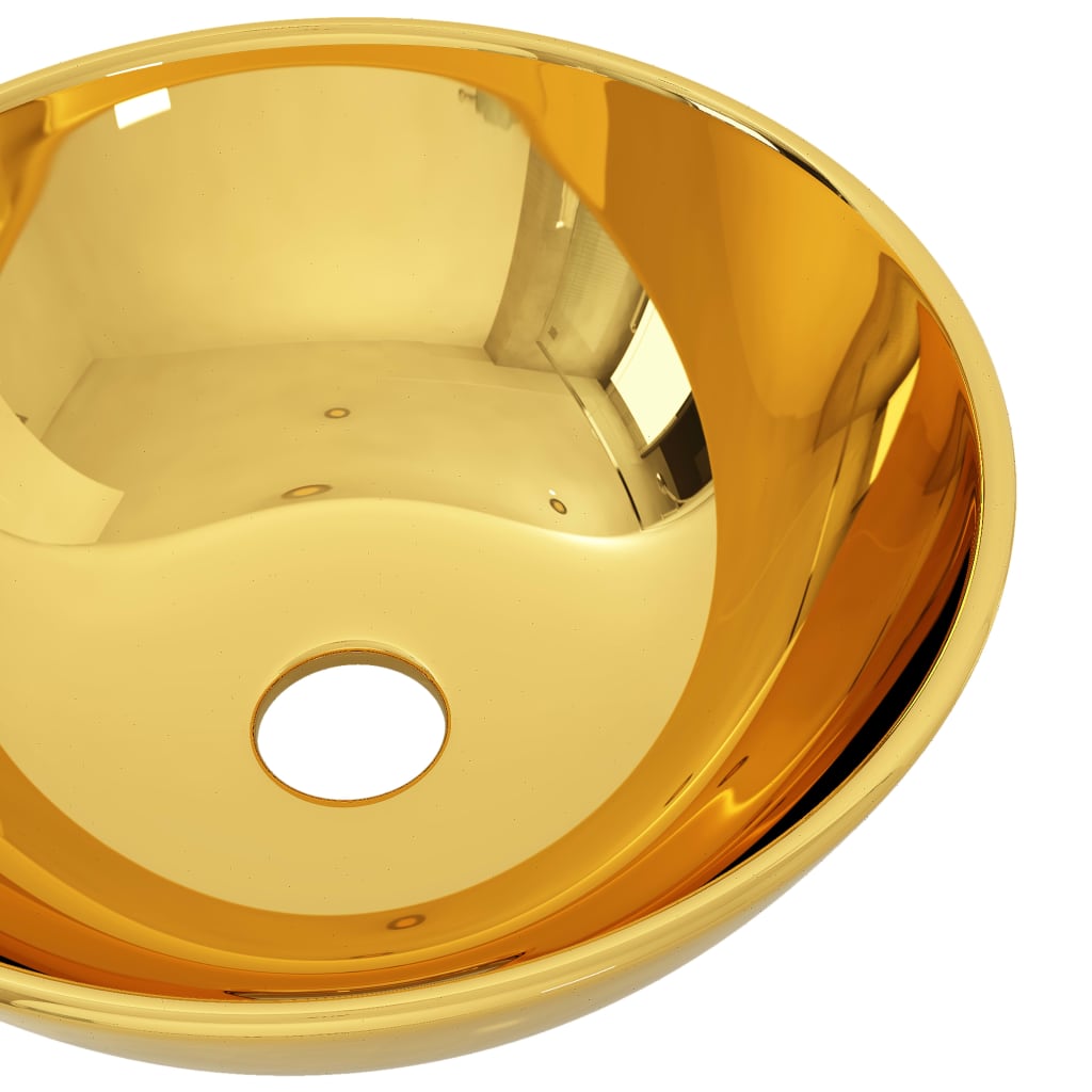 Chiuvetă de baie, auriu, 28 x 10 cm, ceramică Lando - Lando