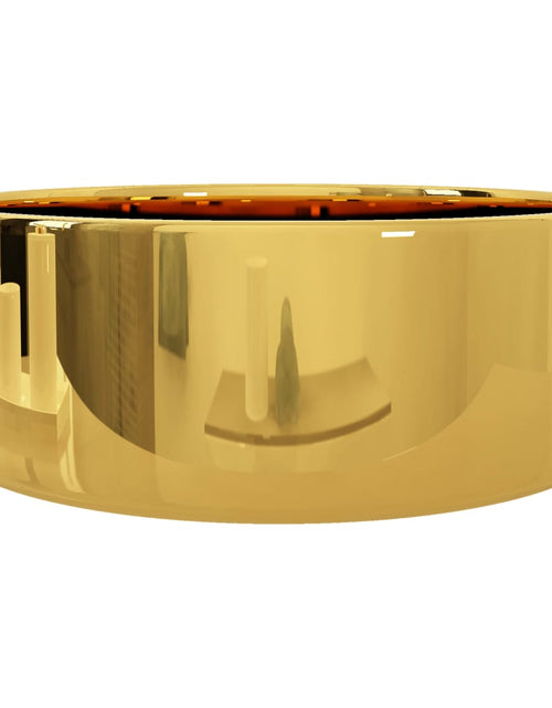 Загрузите изображение в средство просмотра галереи, Chiuvetă de baie, auriu, 40 x 15 cm, ceramică Lando - Lando
