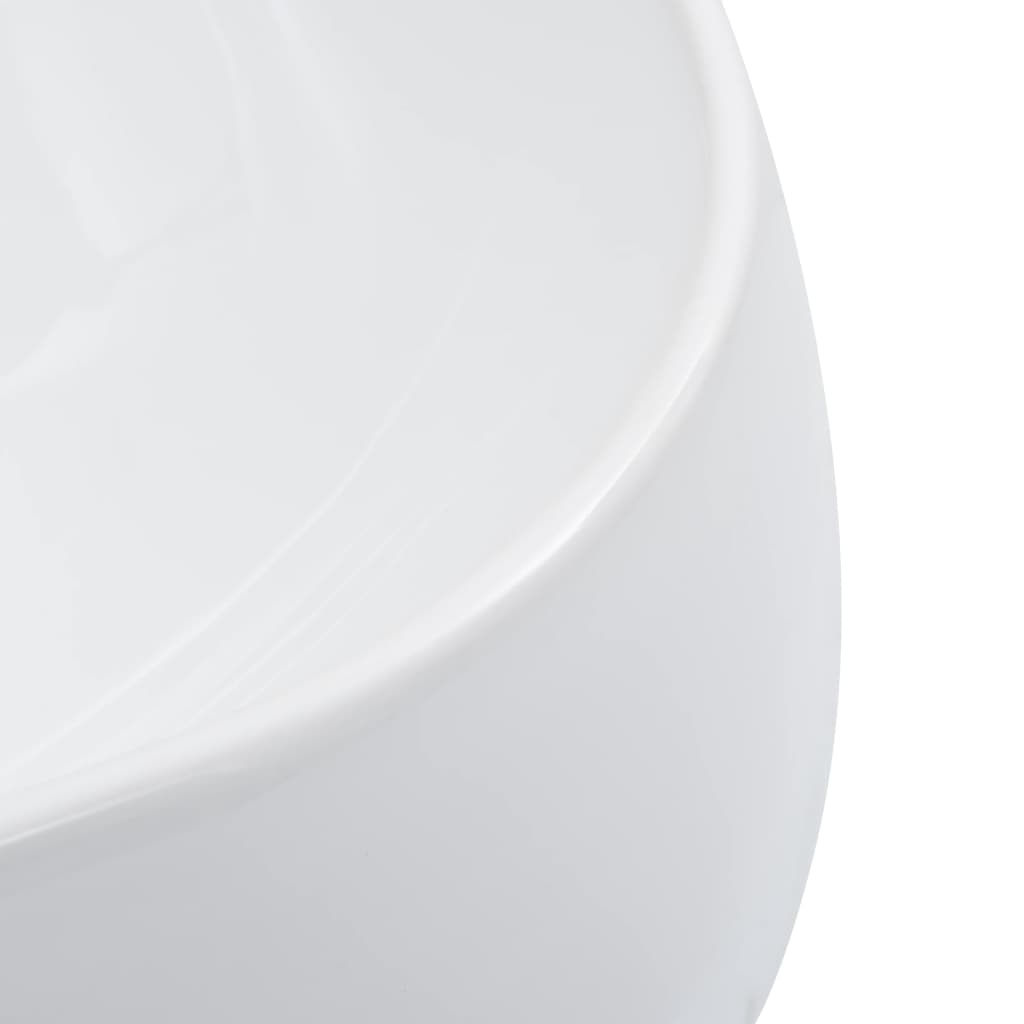 Chiuvetă de baie, alb, 44,5x39,5x14,5 cm, ceramică Lando - Lando