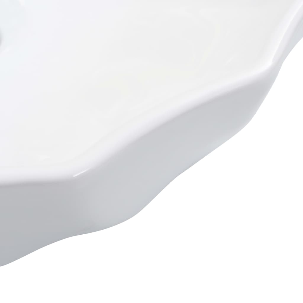 Chiuvetă de baie, alb, 46 x 17 cm, ceramică Lando - Lando
