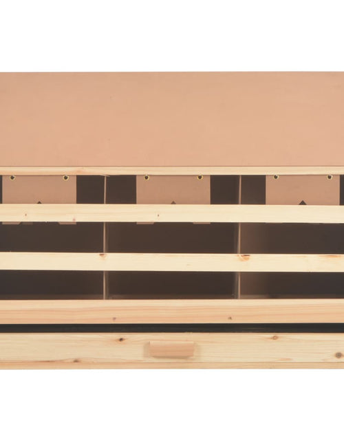 Încărcați imaginea în vizualizatorul Galerie, Cuibar găin cu 3 compartimente, 93x40x65 cm, lemn masiv pin Lando - Lando

