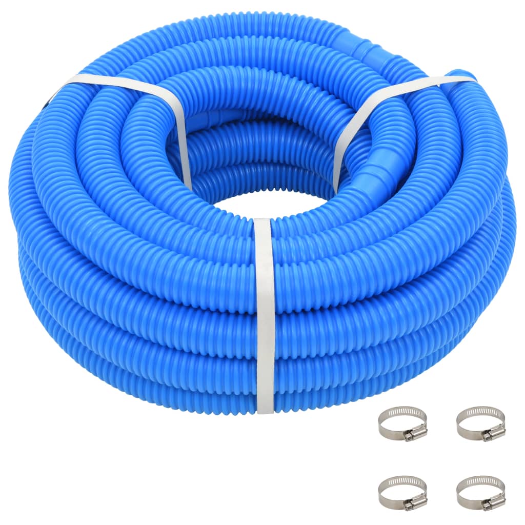 Furtun de piscină cu cleme, albastru, 38 mm, 12 m Lando - Lando