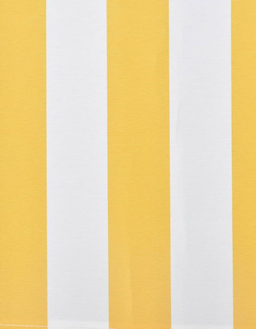 Încărcați imaginea în vizualizatorul Galerie, Copertină pliabilă, acționare manuală, 300 cm, galben/alb - Lando
